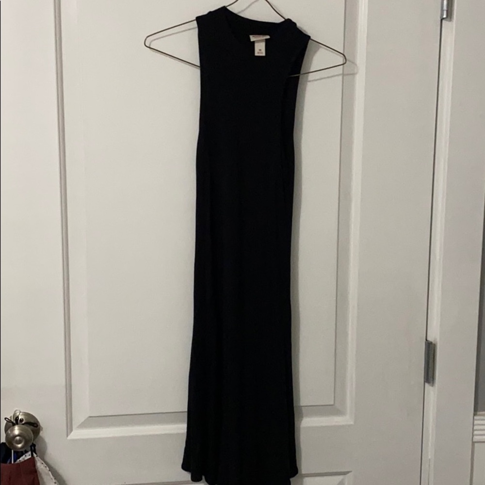 black tight dress